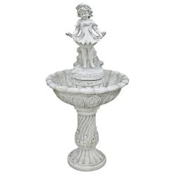 Abigail's Bountiful Apron Statue & Water Fountain 11 Abigail's Bountiful Apron Statue & Water Fountain -Garden Plant Store Abigail Bountiful Apron Water Fountain Front View 30650.1637397617
