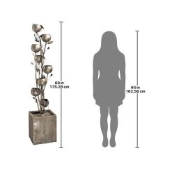 Abstract Floral Cascading Metal Tower Garden Fountain -Garden Plant Store Abstract Floral Cascading Metal Tower Garden Fountain Dimensions 67128.1629163313