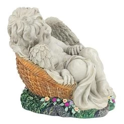 Afternoon Nap Angel Sculpture -Garden Plant Store Afternoon Nap Angel Sculptures Side View 15923.1637654869