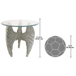 Angel Wings Glass-Top Plant Stand -Garden Plant Store Angel Wings Glass Top Plant Stand Scale Comparison 37430.1629075257