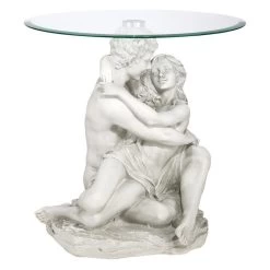 Arms Romance Glass Topped Plant Stand -Garden Plant Store Arms Romance Glass Topped Plant Stand Side View 06730.1628909589