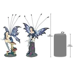 Pepperwand Fairy Statues -Garden Plant Store Azure and Sapphire the Pepperwand Fairy Statues Other View 36934.1637576698