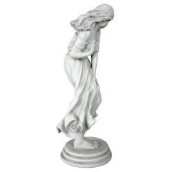 Bare Shouldered Maiden Windblown Statue -Garden Plant Store Bare Shouldered Maiden Windblown Statue Antique Stone Other Side 34364.1637291097