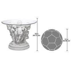 Bernini Cherubs Glass Topped Plant Stand -Garden Plant Store Bernini Cherubs Glass Topped Plant Stand Scale Comparison View 75695.1629076844