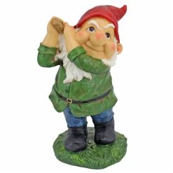 Bogey Burt Garden Gnome Statue -Garden Plant Store Bogey Burt Garden Gnome Statue 13031.1629339931