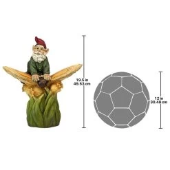 Butterfly Back Garden Gnome Statue 13 Butterfly Back Garden Gnome Statue -Garden Plant Store Butterfly Back Garden Gnome Statue Dimensions 39125.1629296286