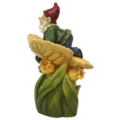 Butterfly Back Garden Gnome Statue 10 Butterfly Back Garden Gnome Statue -Garden Plant Store Butterfly Back Garden Gnome Statue Side View 97043.1629296278