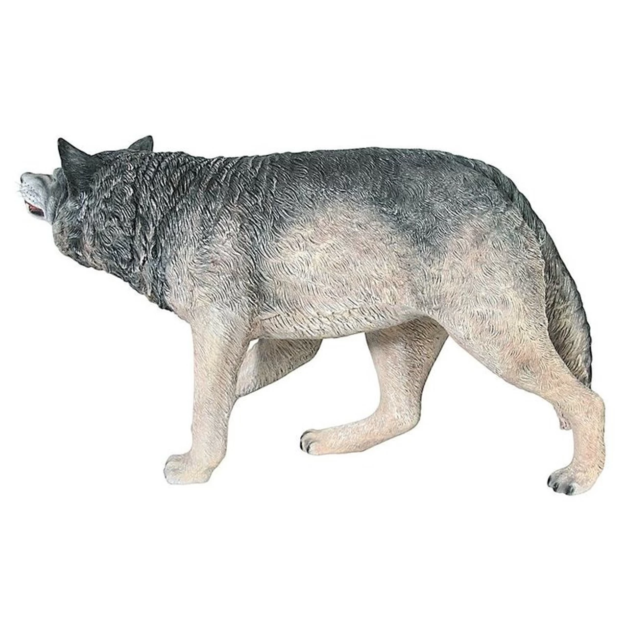 Call Of The Wild: Growling Gray Wolf Statue - Image 4