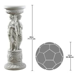 Chatsworth Manor Neoclassical Plant Stand 9 Chatsworth Manor Neoclassical Plant Stand -Garden Plant Store Chatsworth Manor Neoclassical Plant Stand Scale View Comparison 40214.1636896737