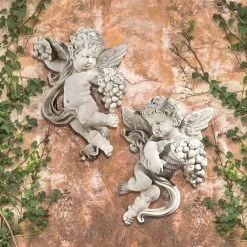 Cherub Harvest Wall Sculptures