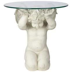 Cherubs Care Angelic Plant Stand -Garden Plant Store Cherubs Care Angelic Plant Stand Front View 63786.1629081142