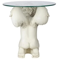 Cherubs Care Angelic Plant Stand -Garden Plant Store Cherubs Care Angelic Plant Stand Rear View 41414.1629081148