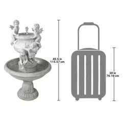 Cherubs At Play Sculptural Water Fountain -Garden Plant Store Cherubs at Play Sculptural Water Fountain Dimensions 17694.1629163467