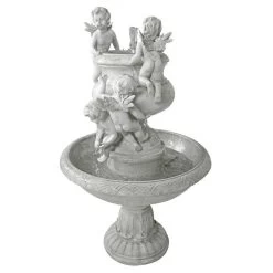 Cherubs At Play Sculptural Water Fountain -Garden Plant Store Cherubs at Play Sculptural Water Fountain Side View 01181.1629163459