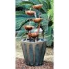 Copper Falls Cascading Garden Fountain -Garden Plant Store Copper Falls Cascading Water Fountain in the Garden 53397.1629229789