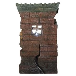 Cottage In The Forest Cascading Waterfall Illuminated Tabletop Water Fountain -Garden Plant Store Cottage in the Forest Cascading Waterfall Illuminated Tabletop Water Fountain Rear View 59781.1629301622