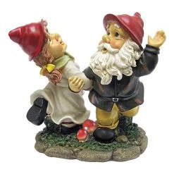 Dancing Duo Garden Gnome Statues