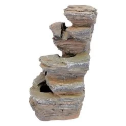 Devil Thumb Fall Illuminated Water Fountain -Garden Plant Store Devil Thumb Fall Illuminated Water Fountain Side View 77492.1629166086