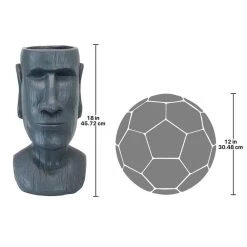 Easter Island Massive Megalith Moai Head Garden Planter Statue -Garden Plant Store Easter Island Massive Megalith Moai Head Garden Planter Statue Dimensions 31731.1636725885