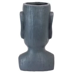 Easter Island Massive Megalith Moai Head Garden Planter Statue -Garden Plant Store Easter Island Massive Megalith Moai Head Garden Planter Statue Rear View 52323.1636725892