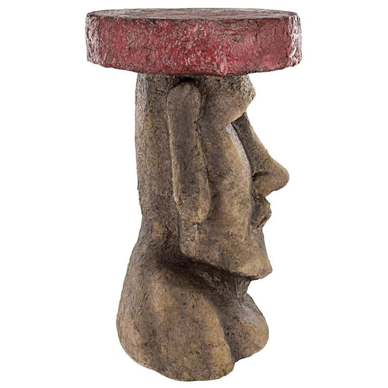 Easter Island Polynesian Moai Sculptural Plant Stand 6 Easter Island Polynesian Moai Sculptural Plant Stand - Image 4