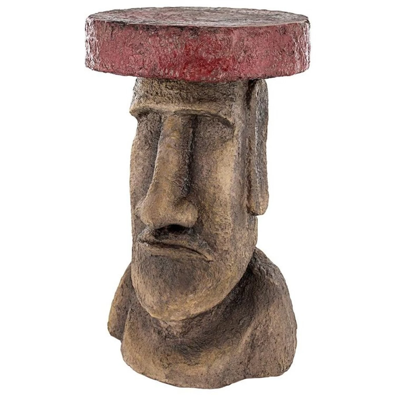 Easter Island Polynesian Moai Sculptural Plant Stand 4 Easter Island Polynesian Moai Sculptural Plant Stand - Image 2