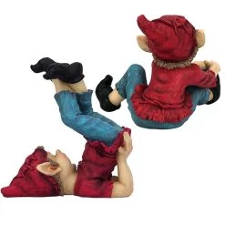 Eccentric Elf Garden Gnome Statues -Garden Plant Store Eccentric Elf Garden Gnome Statues Rear View 46868.1637247101