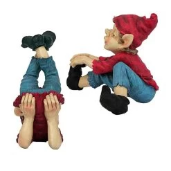 Eccentric Elf Garden Gnome Statues -Garden Plant Store Eccentric Elf Garden Gnome Statues Side View 63690.1637247098
