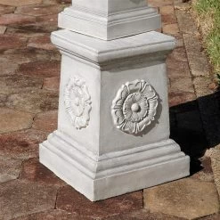 English Rosette Garden Statuary Pedestal -Garden Plant Store English Rosette Garden Statuary Pedestal Outside 99704.1637182009
