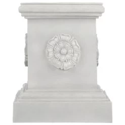 English Rosette Garden Statuary Pedestal -Garden Plant Store English Rosette Garden Statuary Pedestal Side View 50298.1637182020
