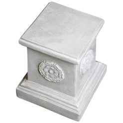 English Rosette Garden Statuary Pedestal -Garden Plant Store English Rosette Garden Statuary Pedestal Top View 96867.1637182012