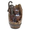 Farm Cistern Barrel Illuminated Garden Fountain -Garden Plant Store Farm Cistern Barrel Illuminated Garden Fountain 94007.1629166178