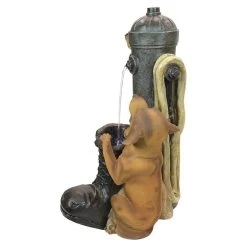 Fire Hydrant Sculptural Dog Water Fountain 11 Fire Hydrant Sculptural Dog Water Fountain -Garden Plant Store Fire Hydrant Sculptural Dog Water Fountain Side View 23909.1629231947