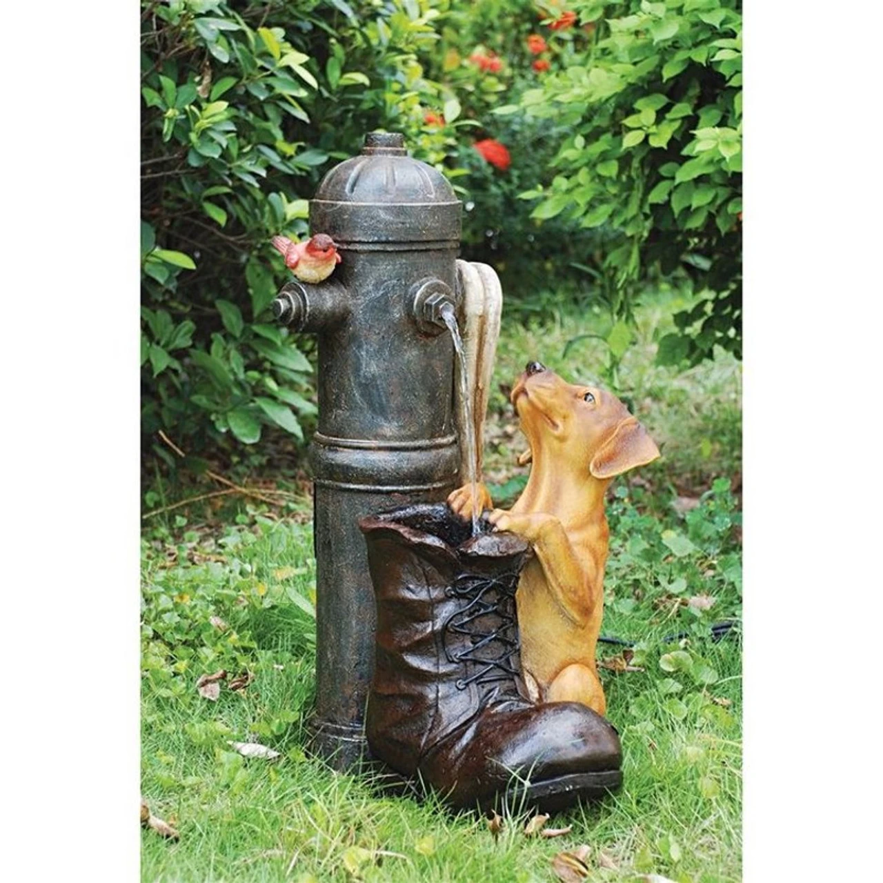 Fire Hydrant Sculptural Dog Water Fountain 3 Fire Hydrant Sculptural Dog Water Fountain