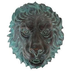 Florentine Lion Head Spouting Bronze Garden Wall Sculpture -Garden Plant Store Florentine Lion Head Spouting Bronze Garden Wall Sculpture Other View 20997.1636872327