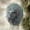 Florentine Lion Head Spouting Bronze Garden Wall Sculpture -Garden Plant Store Florentine Lion Head Spouting Bronze Garden Wall Sculpture 67185.1636872350