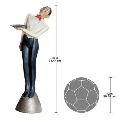 Francois Parisian Art Deco Plant Stand -Garden Plant Store Francois Parisian Art Deco Plant Stand Scale Comparison View 91319.1629079892