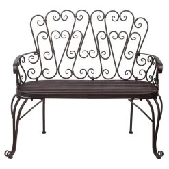 French Quarter Garden Bench -Garden Plant Store French Quarter Garden Bench Front View 59334.1629213214