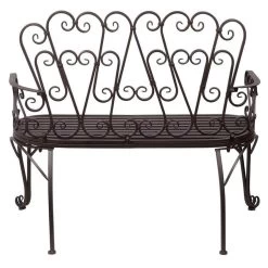 French Quarter Garden Bench -Garden Plant Store French Quarter Garden Bench Rear View 91263.1629213216