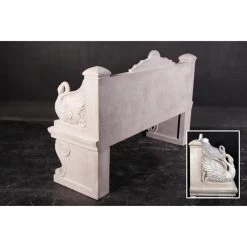 Giant Neoclassical Swan Garden Bench 12 Giant Neoclassical Swan Garden Bench -Garden Plant Store Giant Neoclassical Swan Garden Bench Rear View 67710.1629127993
