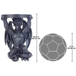 Gothic Dragon Netherley Boggs Plant Stand -Garden Plant Store Gothic Dragon Netherley Boggs Plant Stand Scale Comparison View 62182.1629080405