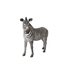 Life Size African Zebra Statues -Garden Plant Store Grand Scale African Zebra Statue Adult Side View 33698.1637377810