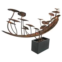 Grande Asian Botanical Cascading Metal Garden Fountain -Garden Plant Store Grande Asian Botanical Cascading Metal Garden Fountain Back View 29161.1629142864