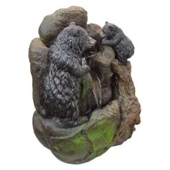 Grizzly Gulch Black Bears Sculptural Water Fountain -Garden Plant Store Grizzly Gulch Black Bears Sculptural Water Fountain 27536.1629296744