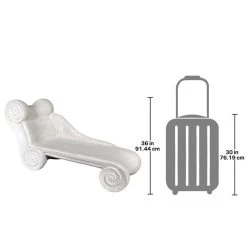 Hadrian Villa Roman Spa Chaise Longue -Garden Plant Store Hadrian Villa Roman Spa Chaise Longue Scale Comparison View 65813.1629124435