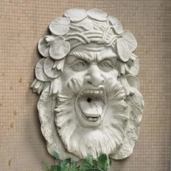 Hafod Mansion Greenman Garden Fountain Wall Sculpture