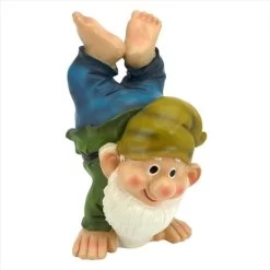 Handstand Henry The Garden Gnome Statue -Garden Plant Store Handstand Henry the Garden Gnome Statue other view 52138.1654577368