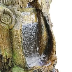 Hawksbill Gulch Cascading Illuminated Garden Fountain -Garden Plant Store Hawksbill Gulch Cascading Illuminated Garden Fountain Water Reservoir 26478.1629302612