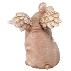 Hog Heaven Flying Pigs Statues -Garden Plant Store Hog Heaven Flying Pigs Statue Collection Sitting Rear View 47871.1637308669