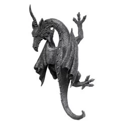 Horned Dragon Of Devonshire Wall Sculpture -Garden Plant Store Horned Dragon of Devonshire Wall Sculpture Rear View 27097.1636689756